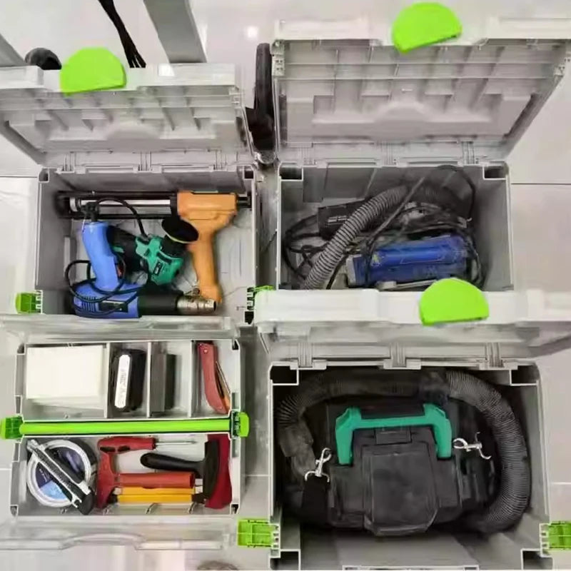 Stacked Toolbox Household Storage Tool Case Multi-functional Hardware Parts Tools Organizer Electrical Working Tools Boxes