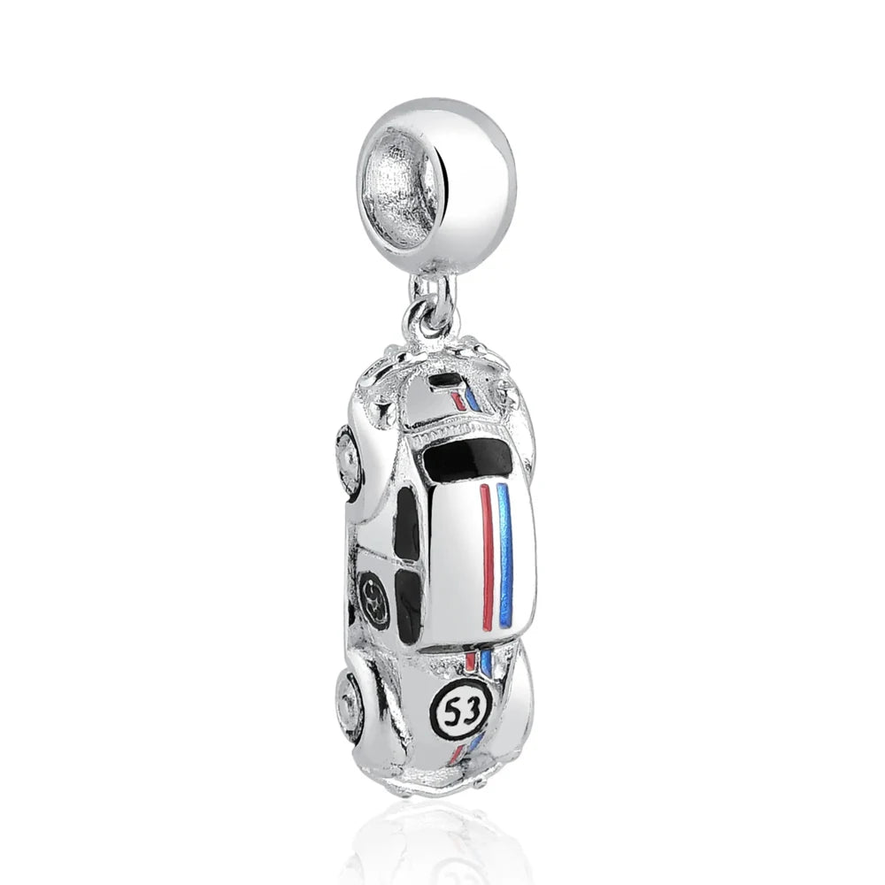 Hot Sale 925 Silver Plane Passport Donut Speedboat Motorbike TV Charm Bead Diy Fit Original Pandent Charms Bracelet Jewelry
