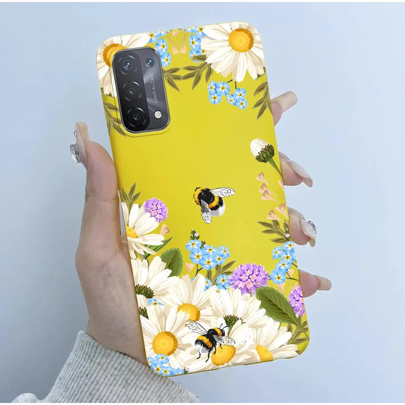 For Oppo A54 5G A74 5G A93 5G Case Soft TPU Silicone Cover Cute Astronaut Panda Phone Case CPH2195 CPH2197 CPH2263 Coque Funda