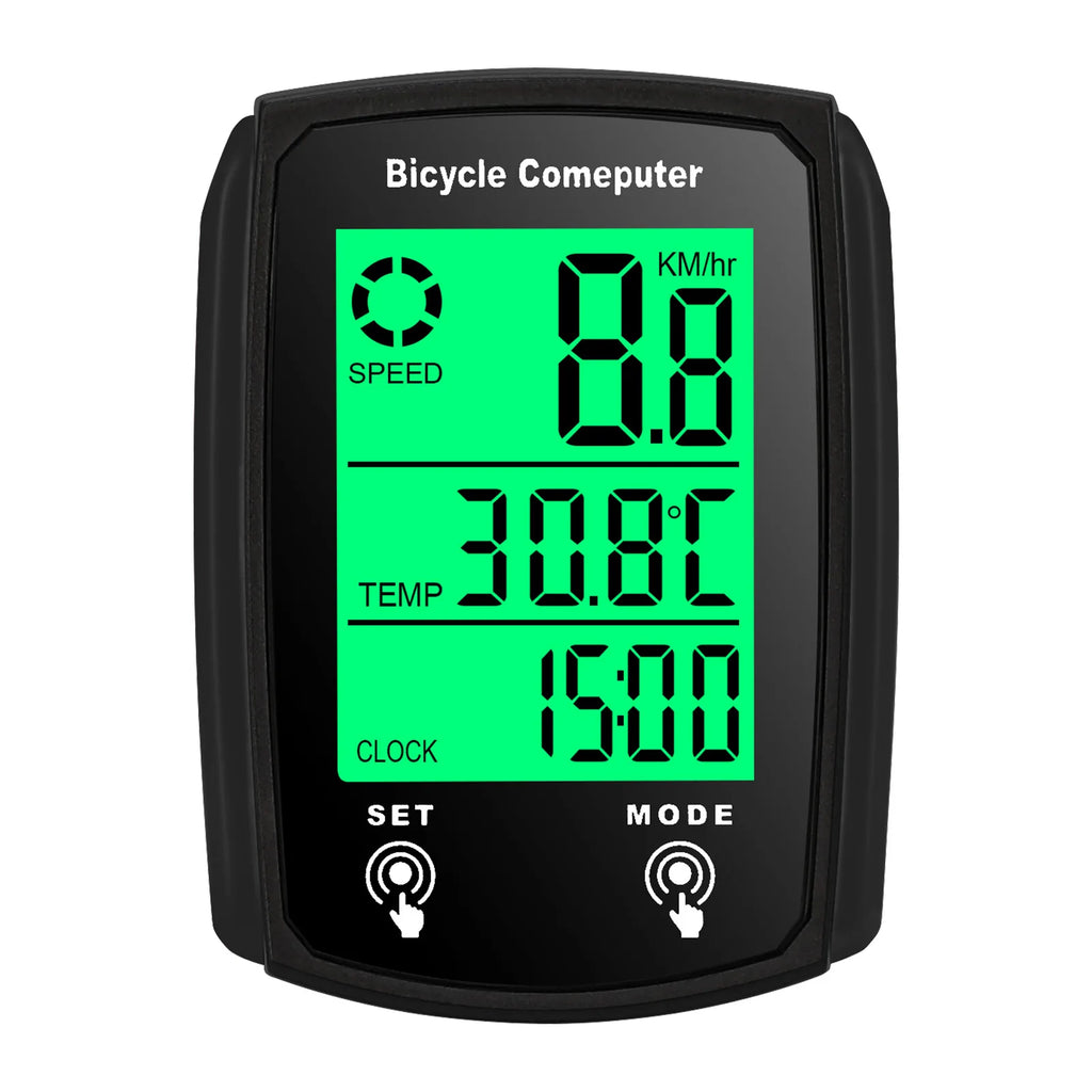 Bicycle Computer LCD Digital Wired Cycling Computer Speedometer Bike Speed Odometer With Backlight bike Accessories