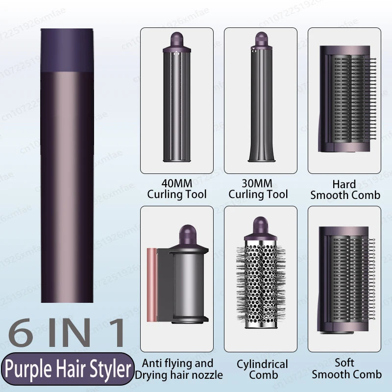 6-in-1 High-Speed Hair Styler & Dryer Brush – 110,000 RPM Negative Ionic Blow Dryer