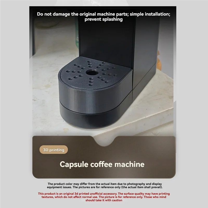 B89B-For Keurig Capsule Coffee Machine K-Mini Dedicated Heightened Water Tray Coffee Makers Water Tray Prevent Splashing