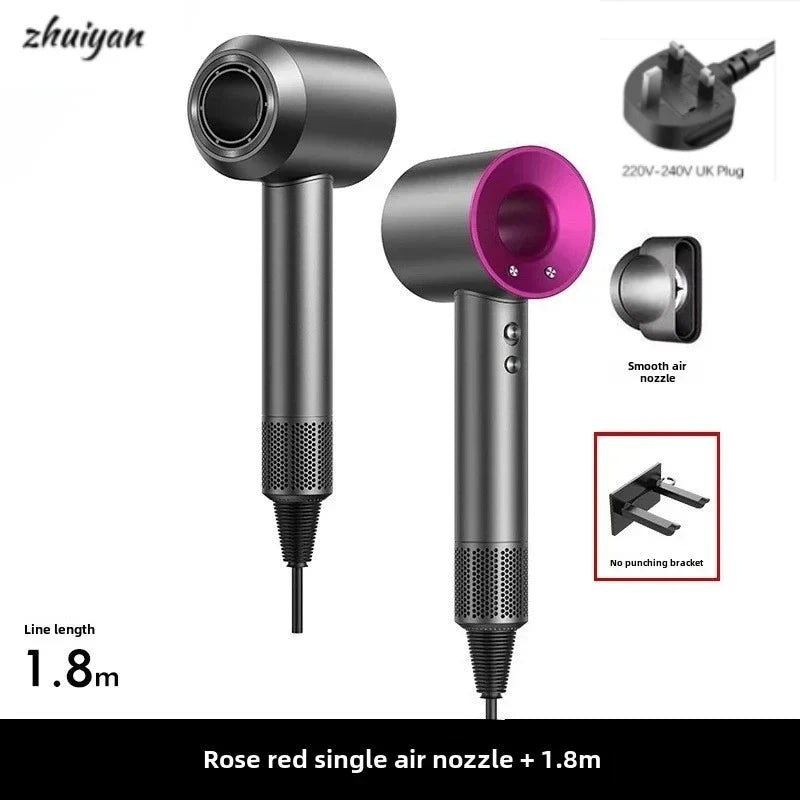 2026 Wall-Mounted Leafless Hair Dryer – Negative Ion, Salon-Grade, Home & Travel