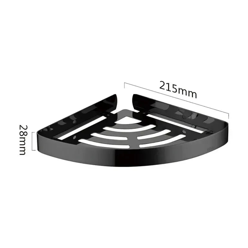 Bathroom Stainless Steel Shower Shelf Wall-mounted Triangle Basket Corner Stand Shampoo Shower Gel Storage Holder Accessories