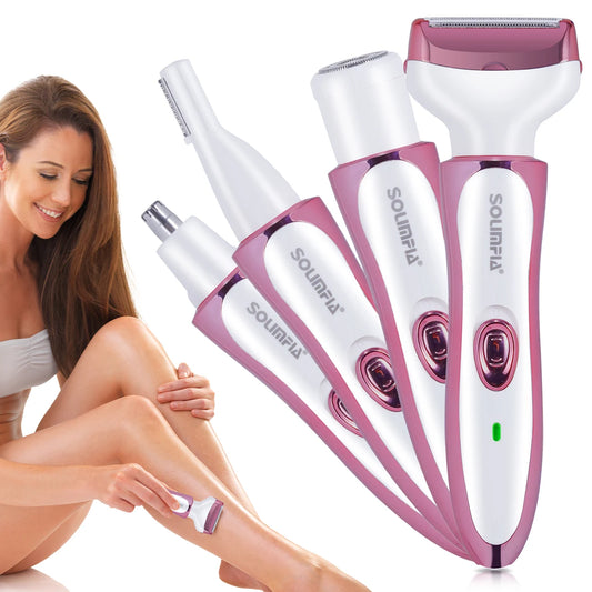 Women's Epilator Kit - 4-in-1 Wet & Dry