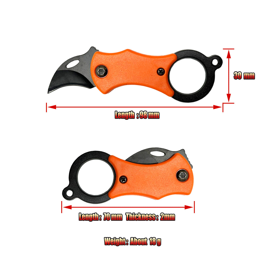 Mini folding knife Portable pocket knife Camping Food Processed food Outdoor EDC device keychain