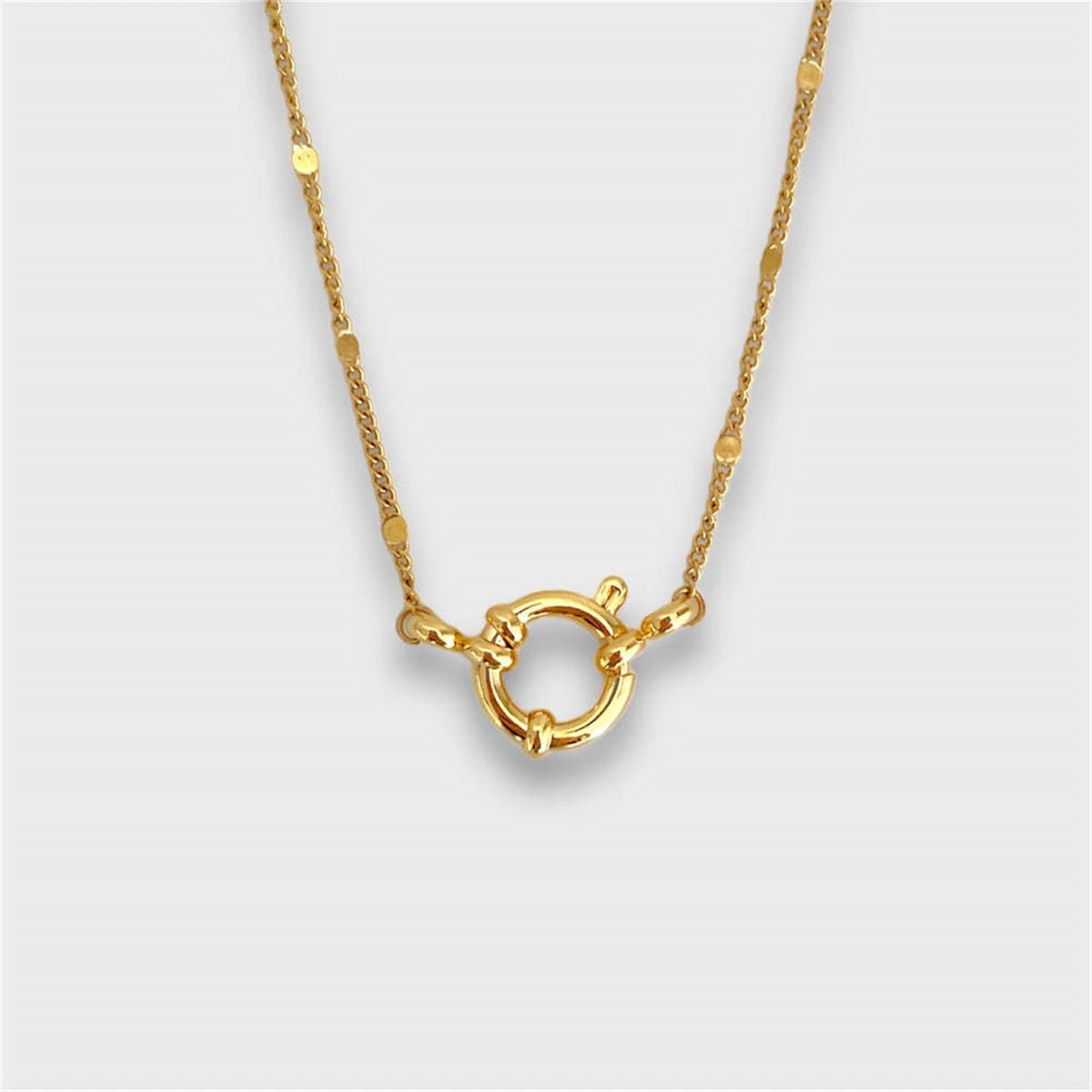 Classic element DIY December birthstone pendant for Mother's Day color preservation electroplating 18K gold