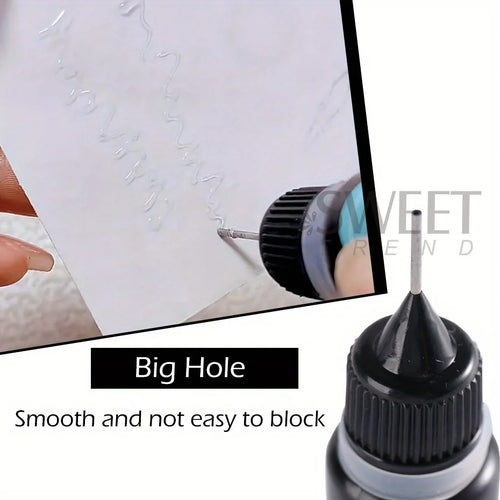 10ml Nail Rhinestone Adhesive Glue For Stick The 3D Decorations DIY Super Strong Nail Art Crystal Gems Jewelry Edge-Sealing Gel