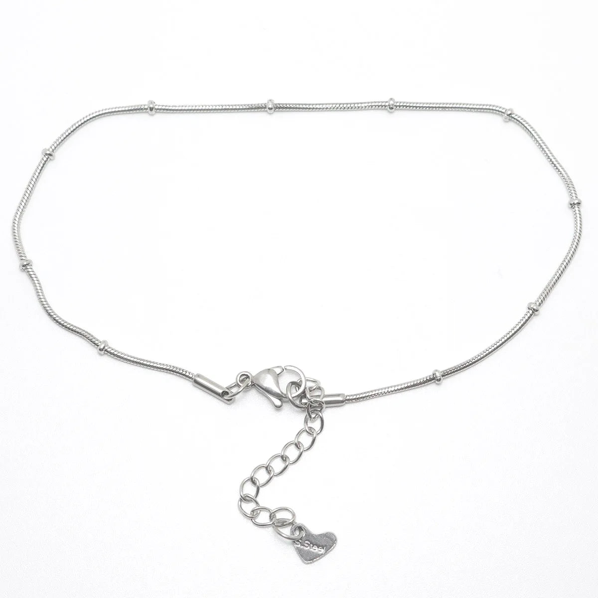 New Trendy Stainless Steel Anklet Gold Color Round Link Chains On Foot Barefoot Sandals Anklet Bracelet Women Summer Jewelry,1PC