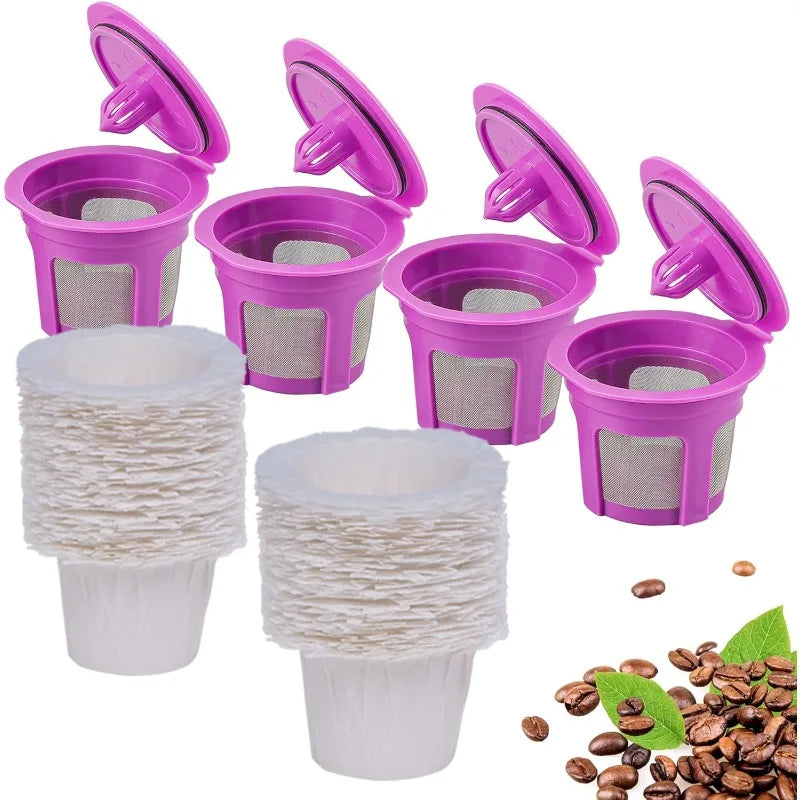 Disposable Paper Filter/ Reusable K-Cups Coffee Pods/ K-cup Coffee Capsule Cup Compatible with Keurig 2.0 and 1.0 Coffee Maker