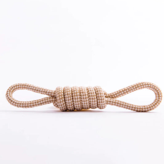 Dog Chew Toy Cotton Rope Ring - Molar Teeth Cleaning, Durable Braided Rope Knot, Teeth Care for Small Medium Large Dogs,