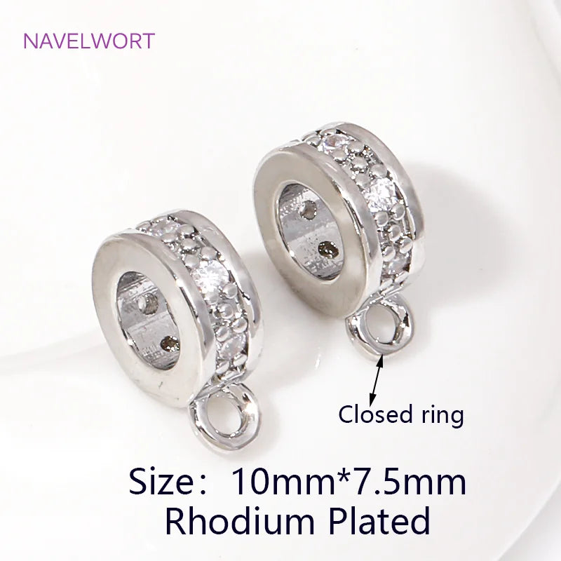18K Gold Plated Hinged Necklace Enhancer,For Jewelry Making Supplies Pendant Bail Clasps Connector Fastener DIY Accessories