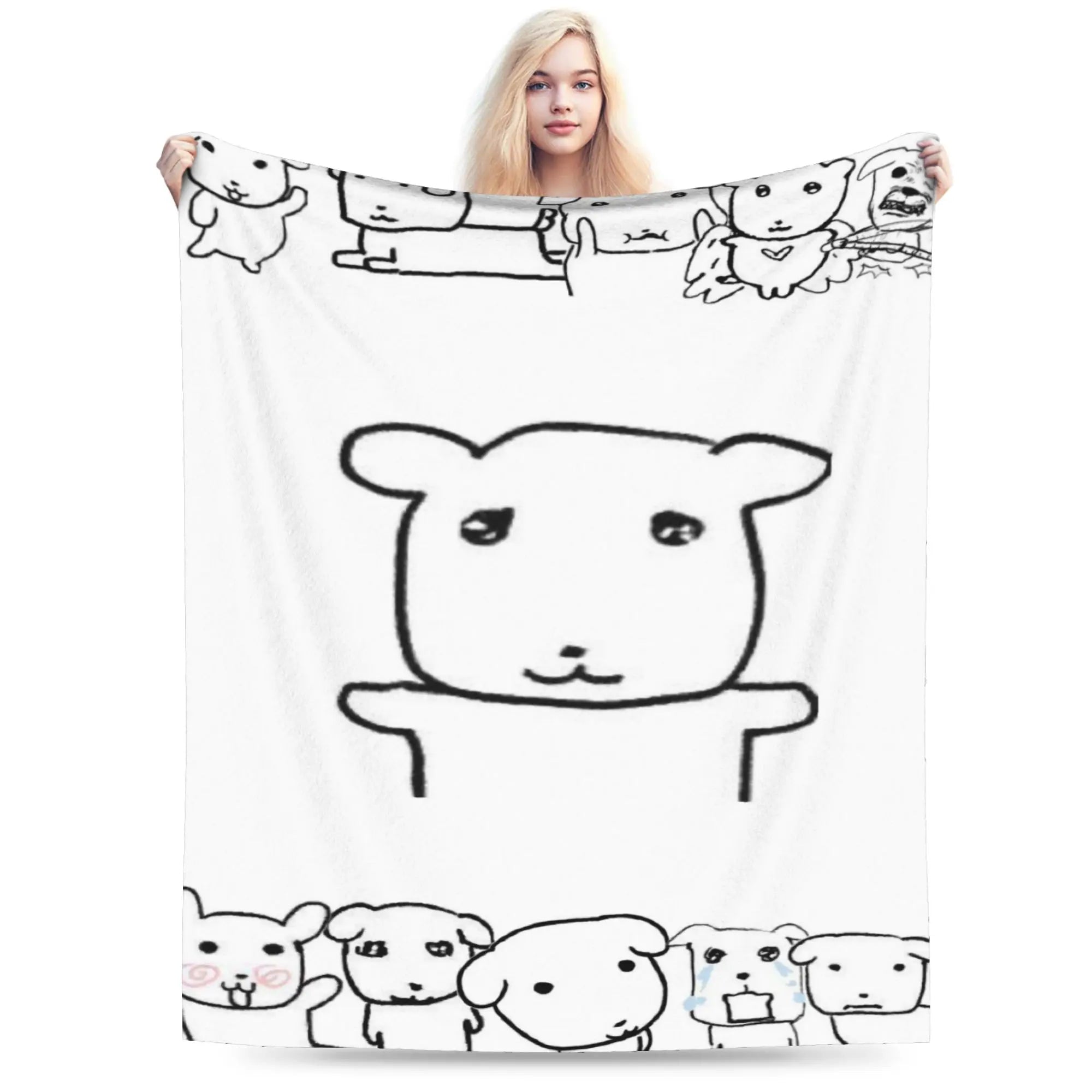 Cute GANADI Blanket Kids Adults  Flannel Throw Blanket For Sofa Home Soft Custom Quality Bedspread Gift