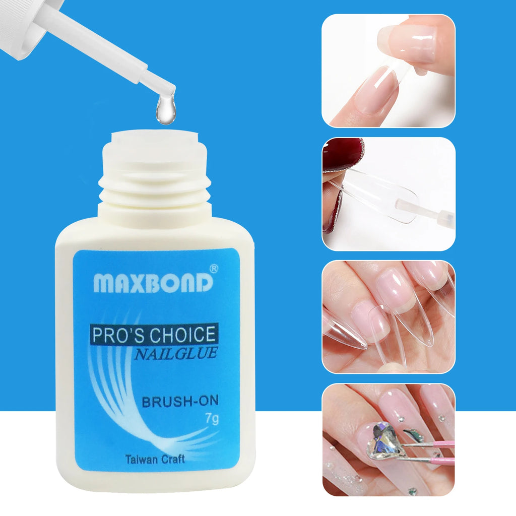 5pcs quick drying adhesive nail glue professional nail glue for false nails acrylic nail rhinestone decoration extension glue