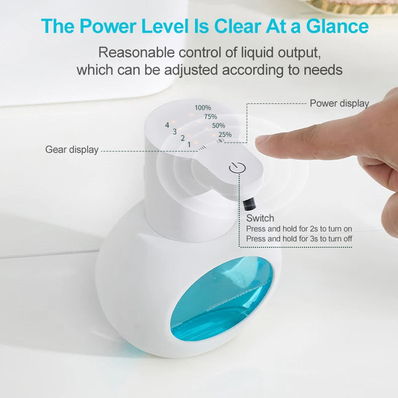 Smart Touchless Soap Dispenser – 400ml Motion Sensor, USB Charging, Wall-Mounted