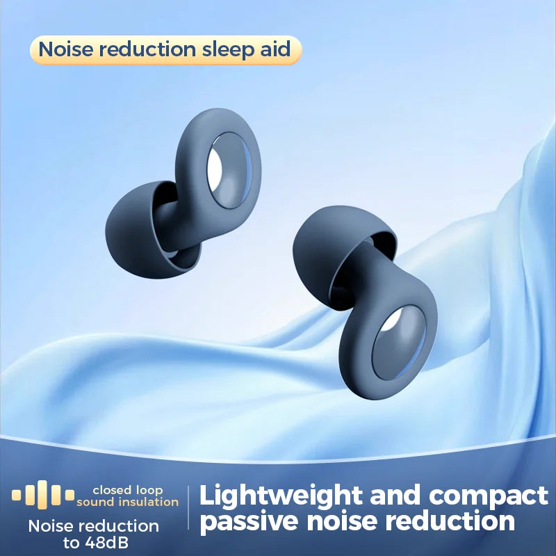 Anti-noise earplugs for sleep, silicone earplugs, waterproof soft ear protection, anti-noise and soundproof earplugs