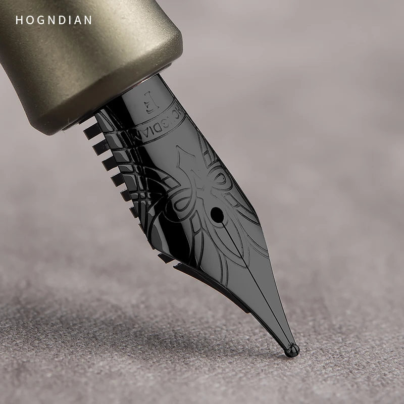 LT Hongdian Short Metal Pocket Fountain Pen Cartridge System Luxury Gift Box Stylish Business Student Calligraphy Pen M2