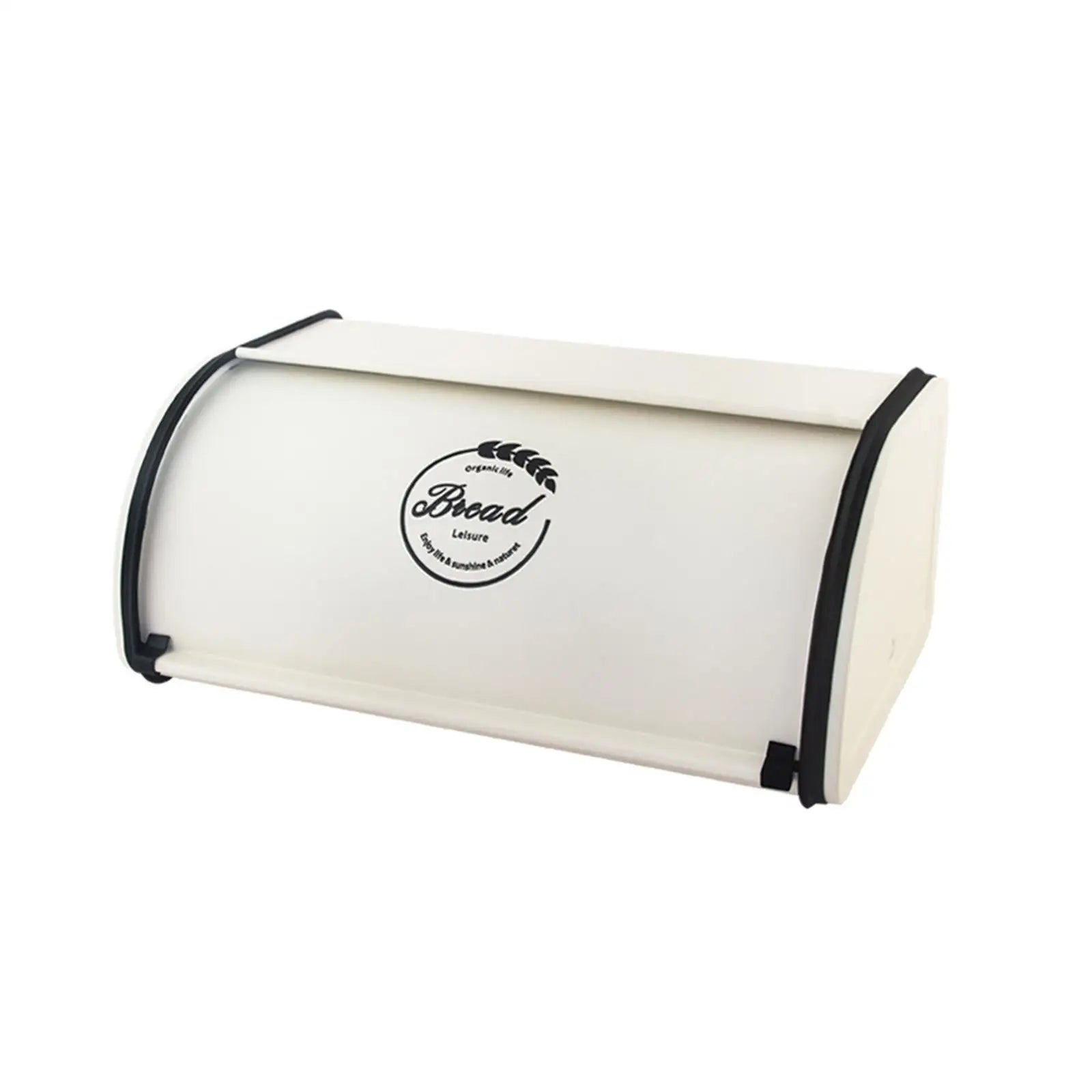 Retro Bread Bin Decorative Iron Practical with Lid Durable Dustproof Storage