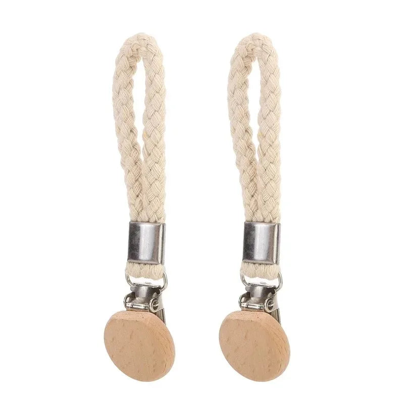 1-6 PCS Towel Clip Woven Rope Hanging Clip No-Drill Portable Multifunctional Metal Storage Clip Household Bathroom Towel Clip