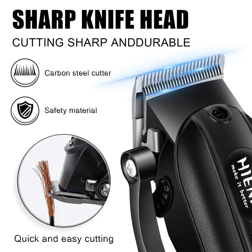 Professional Hair Clipper - Steel Blade Washable