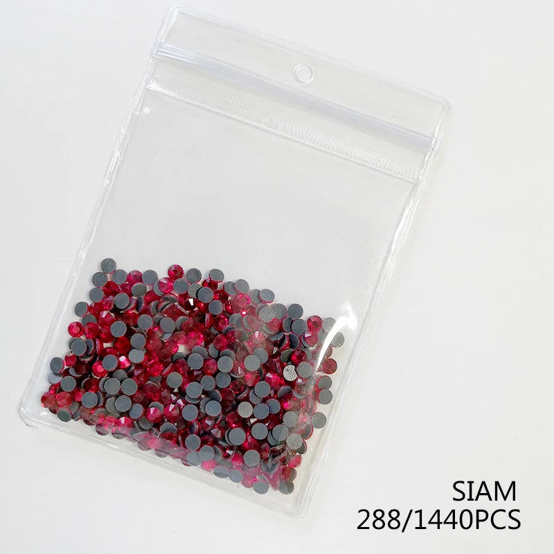 High Quality Glass Clear Hotfix Rhinestone  SS4-SS30 Hot Fix Rhinestones for Clothes Decorations DIY Wedding Dress Rhinestones