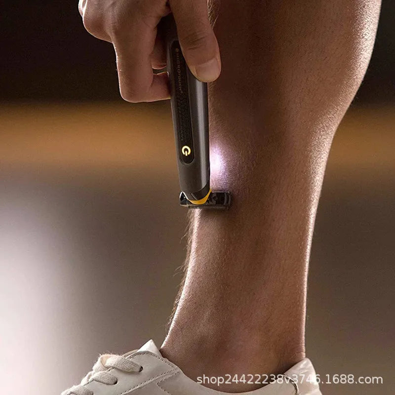 USB Electric Full Body Shaver – T-Blade Razor for Beard, Armpit & Body, Washable