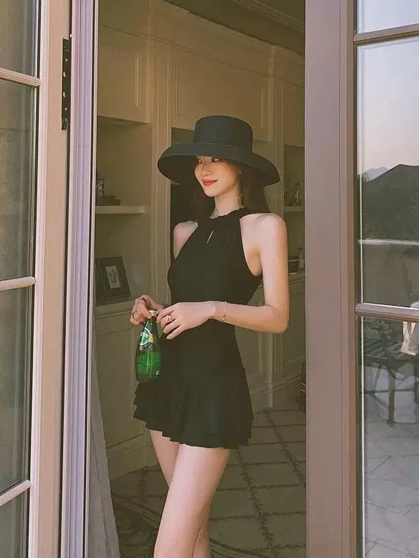 New Swimsuit for Women, Conservative, Sexy, Backless, Fashionable, Soaking Suit, Slimming, Hot Spring Swimming