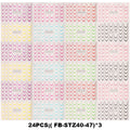 8pcs Gradient French Nail Art Stickers Ink Blooming Wave Line Water Transfer Sliders Decals DIY Ombre Manicure Decorations Foils