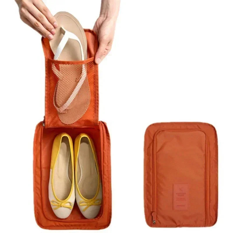 Travel Multifunction Portable Sneaker Bag Waterproof Breathable Folding Shoe Storage Bag High Capacity Shoe Pouch Organizer