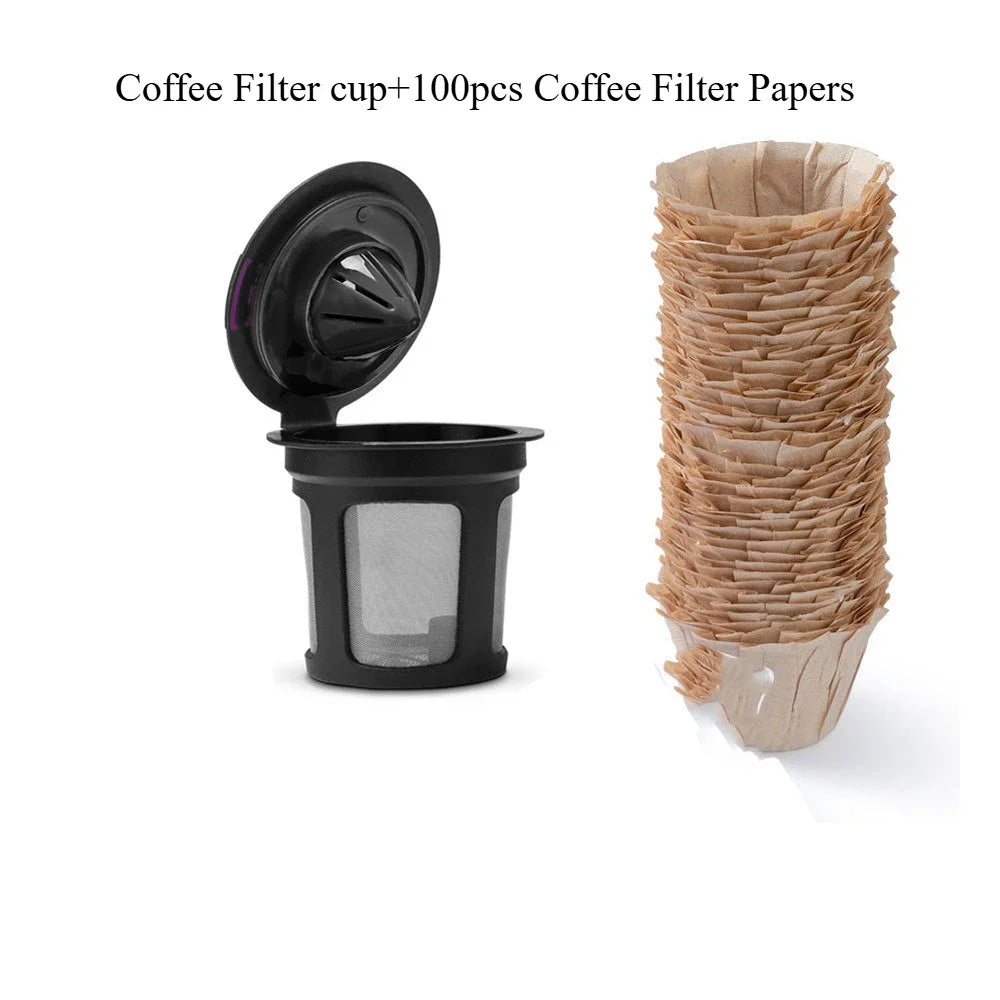 Disposable Paper Filter/ Reusable K-Cups Coffee Pods/ K-cup Coffee Capsule Cup Compatible with Keurig 2.0 and 1.0 Coffee Maker