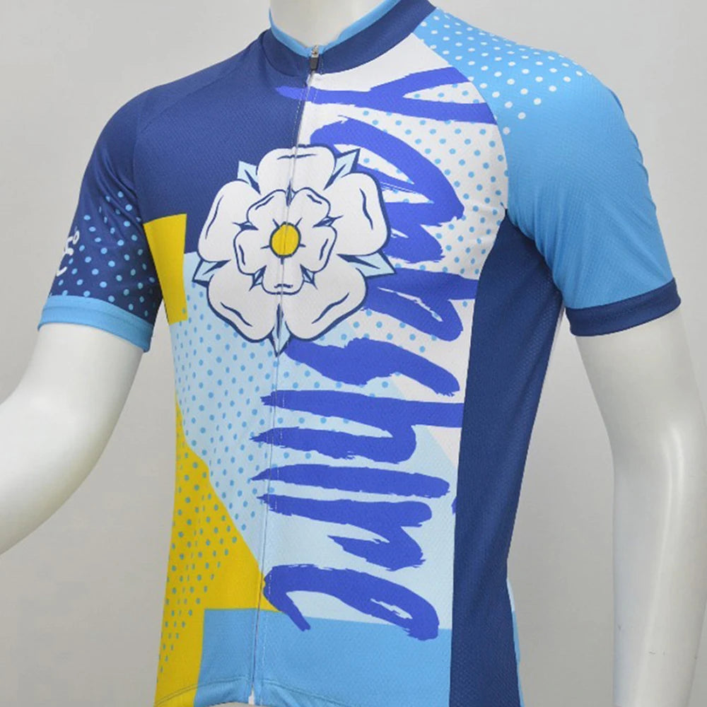 Yorkshire Cycling Jersey Set for Men, Road Bike Equipment, Cycling Shirt, Clothing Shorts, Quick Dry, Bicycle Clothes, New