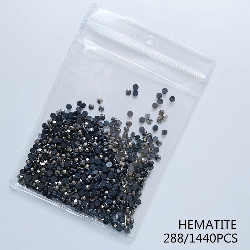 High Quality Glass Clear Hotfix Rhinestone  SS4-SS30 Hot Fix Rhinestones for Clothes Decorations DIY Wedding Dress Rhinestones