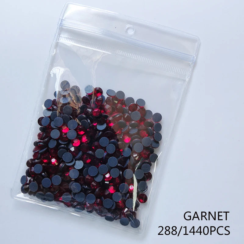 High Quality Glass Clear Hotfix Rhinestone  SS4-SS30 Hot Fix Rhinestones for Clothes Decorations DIY Wedding Dress Rhinestones