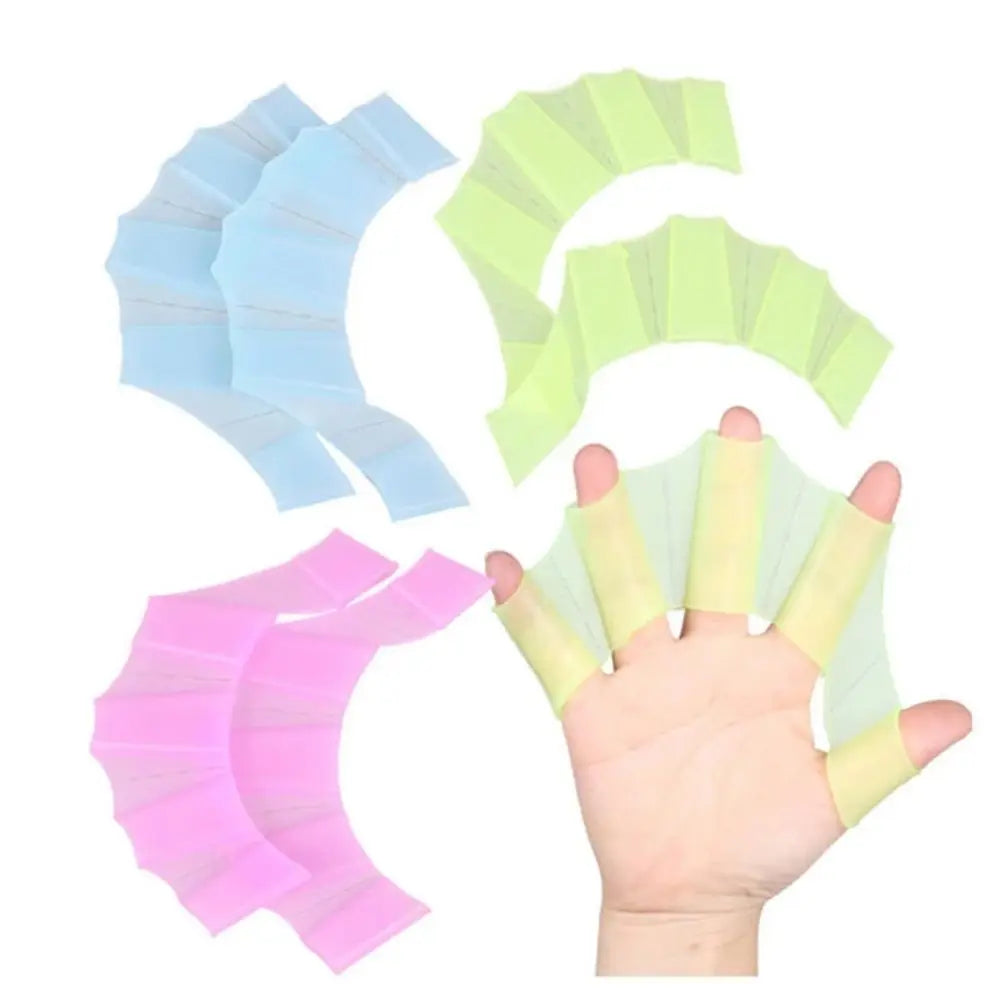 Swim Training Water Sports Swim Pool Paddles for Diving Frog Type Hand Web Finger Webbed Hand Finger Fin Swimming Flippers