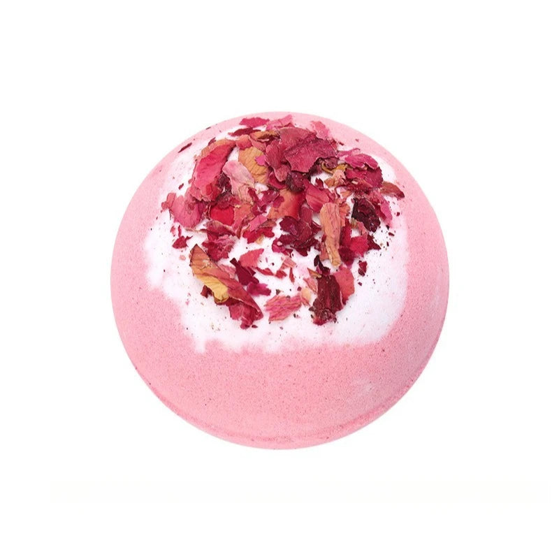 100g Dried Flower Bath Salt Ball Fizzy Bath Soak Hotel Essential Oil Aromatherapy Spa Bubble Bath Body Care Gift