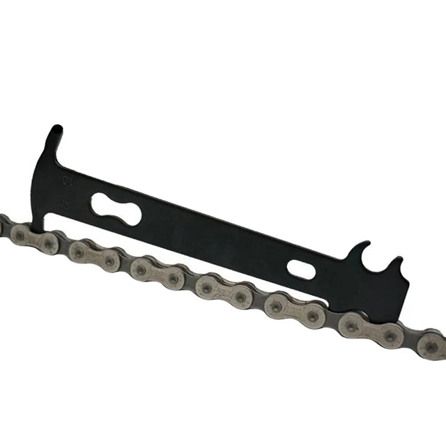 LEBYCLE 6 Colors Bicycle Chain Wear Indicator Tool Chain Links Checker MTB Road Bike Aluminum Alloy Repair Accurate Tools