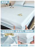 Cute Bedroom Bedsheets Cooling Kids Comferter Blue Bedsheets Pillow Cover Soft Ropa De Cama Juego Completo Bedding Set