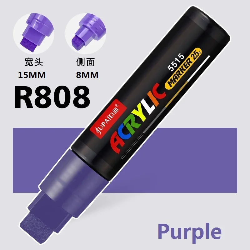 15 Colors Larger Capacity Acrylic Marker Pens,Ultra Wide Head 15MM/8MM Graffiti,Painting,Drawing,advertising posters Art Supplie