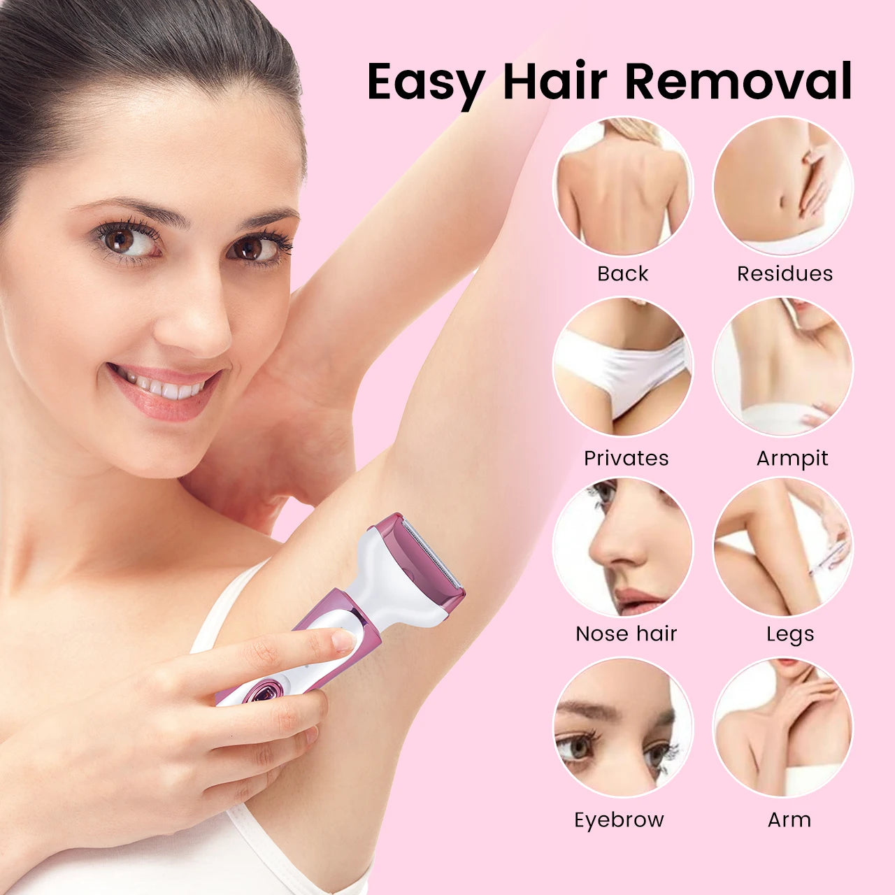 Women's Epilator Kit - 4-in-1 Wet & Dry