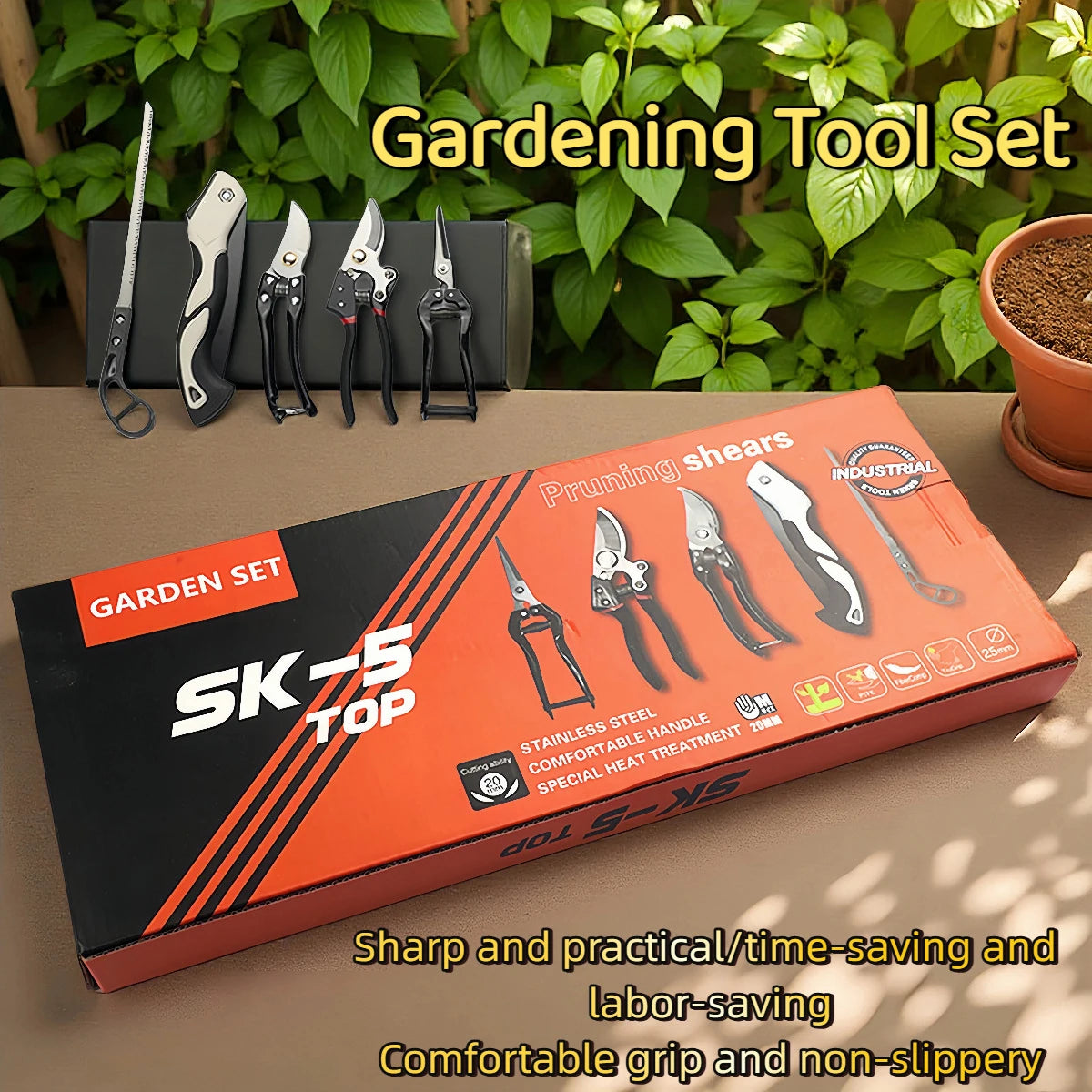 Multifunctional Garden Tool Set Wide Application, Reliable Hand Tools for Orchard Nursery and Household Gardening Activities