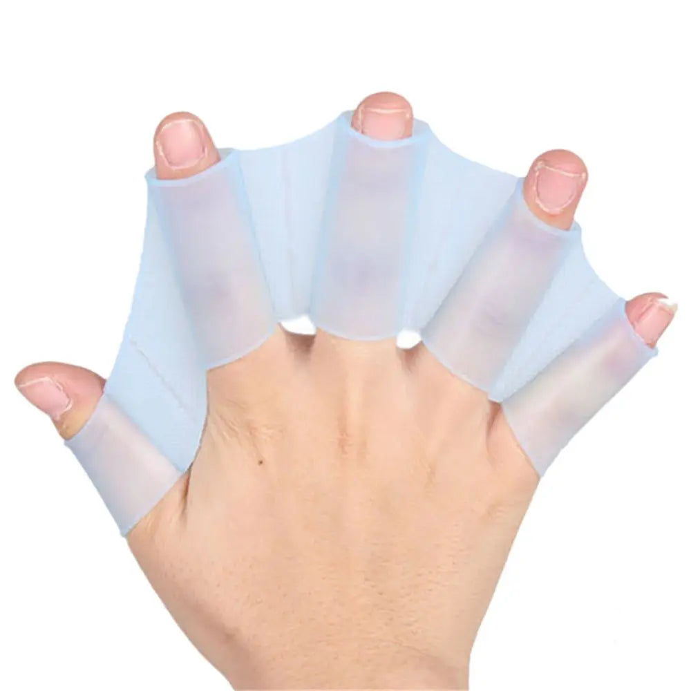 Swim Training Water Sports Swim Pool Paddles for Diving Frog Type Hand Web Finger Webbed Hand Finger Fin Swimming Flippers
