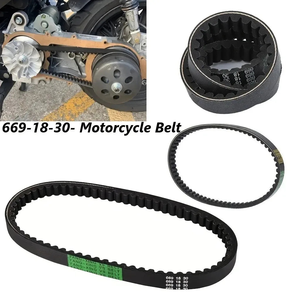 Advanced Motorcycle Drive Belt GY6 669-18-30 — Durable CVT Drive Belt for Motorcycles, ATVs, and 49cc–50cc Models
