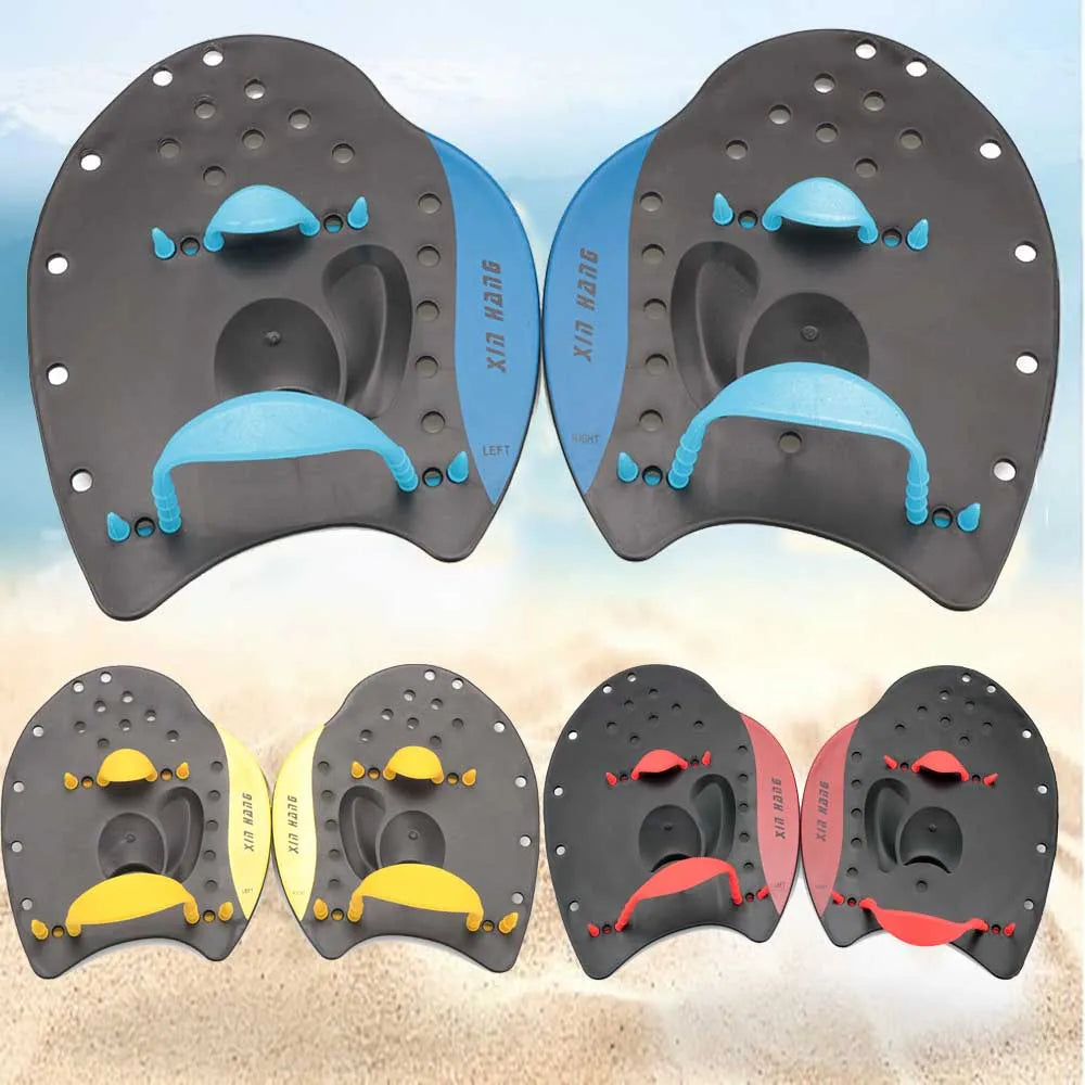 Swimming Training Hands Flippers Swim paddles Swimming Training Freestyle Swimming Frog Paddles With Adjustable Silicone Straps