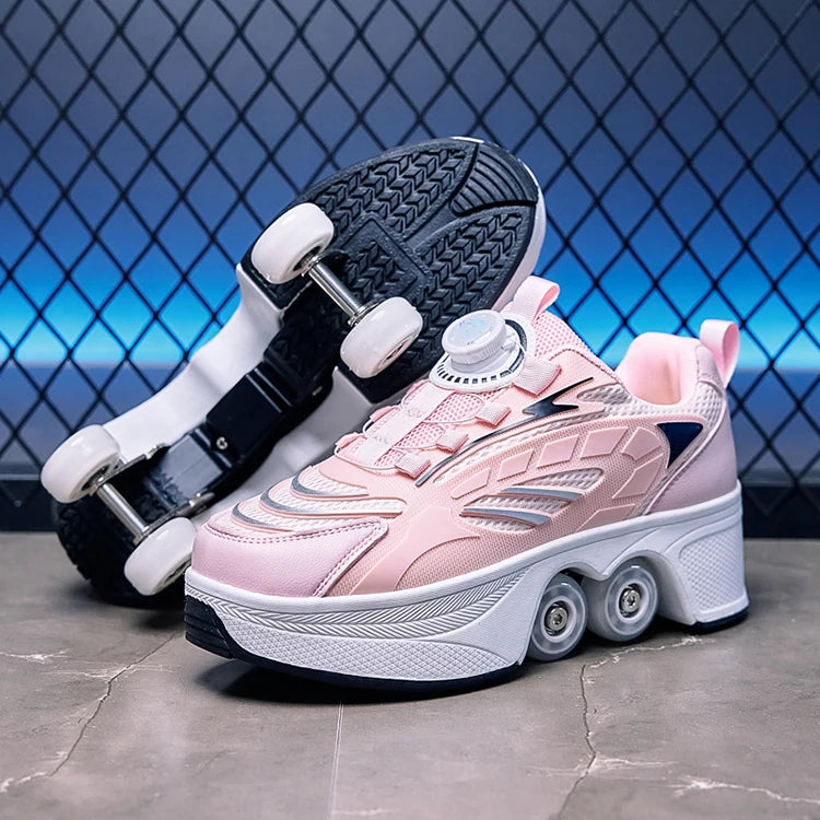 Roller Skates Four-wheeled Retractable Roller Skates Kids Gifts 2026 New Big Four-wheeled Teenagers Roller Skates Waterproof