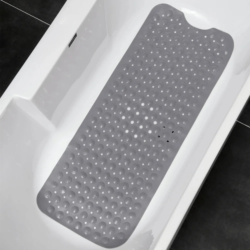 40x100cm Bathtub Mats Anti-Skid Color Shower Mat With Sucker Non-Slip Bath Mat Soft Massage Pad Kid's Elder Bathroom Carpet Rug