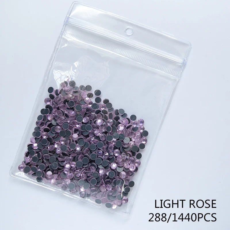 High Quality Glass Clear Hotfix Rhinestone  SS4-SS30 Hot Fix Rhinestones for Clothes Decorations DIY Wedding Dress Rhinestones