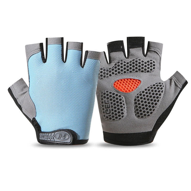 Outdoor Sports Gym Fitness Breathable Non Slip Men's and Women's Half Fingered Gloves Summer Fishing Bicycle Fingerless Gloves