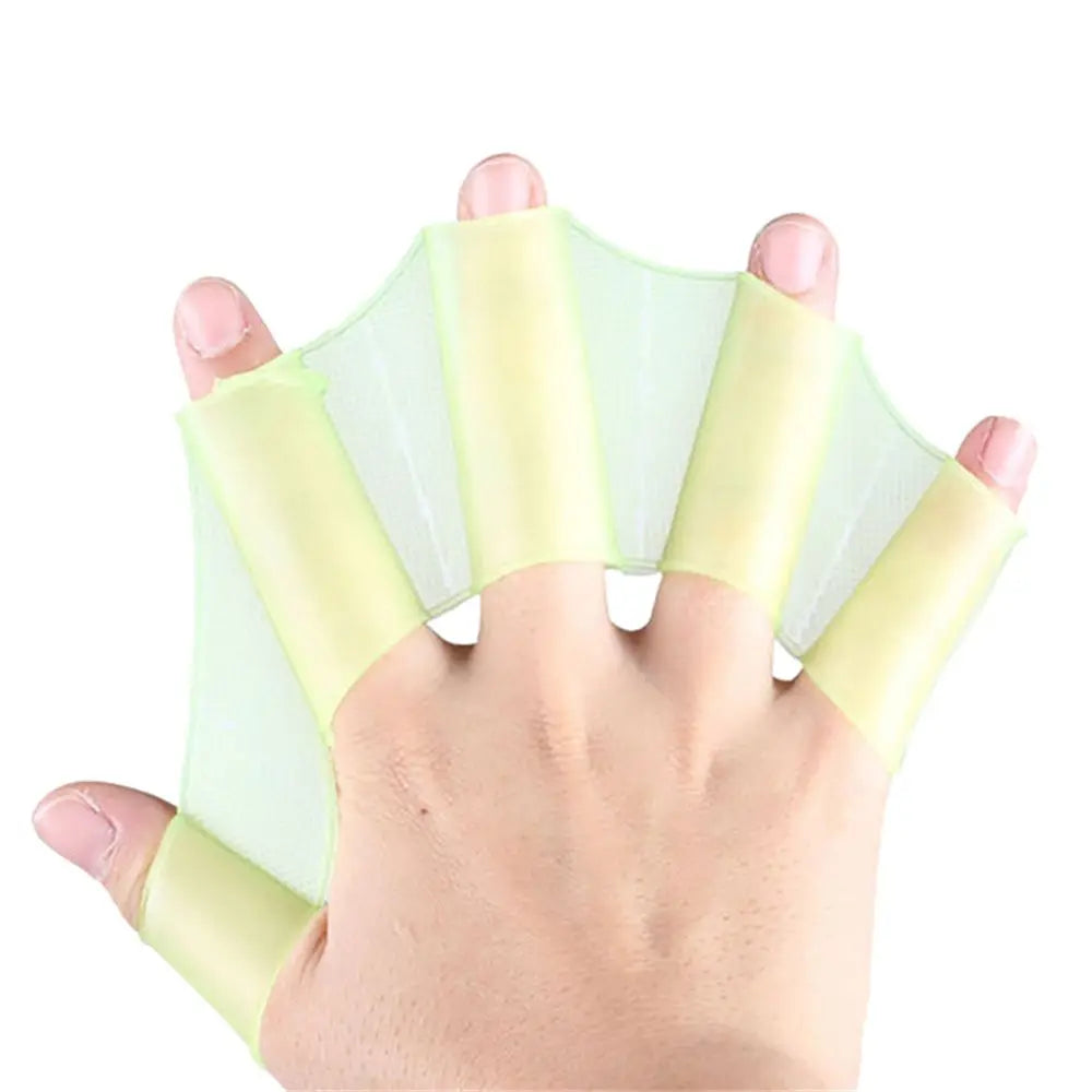 Swim Training Silicone for Diving Frog Type Swim Pool Paddles Swimming Flippers Hand Finger Fin Hand Web Finger Webbed