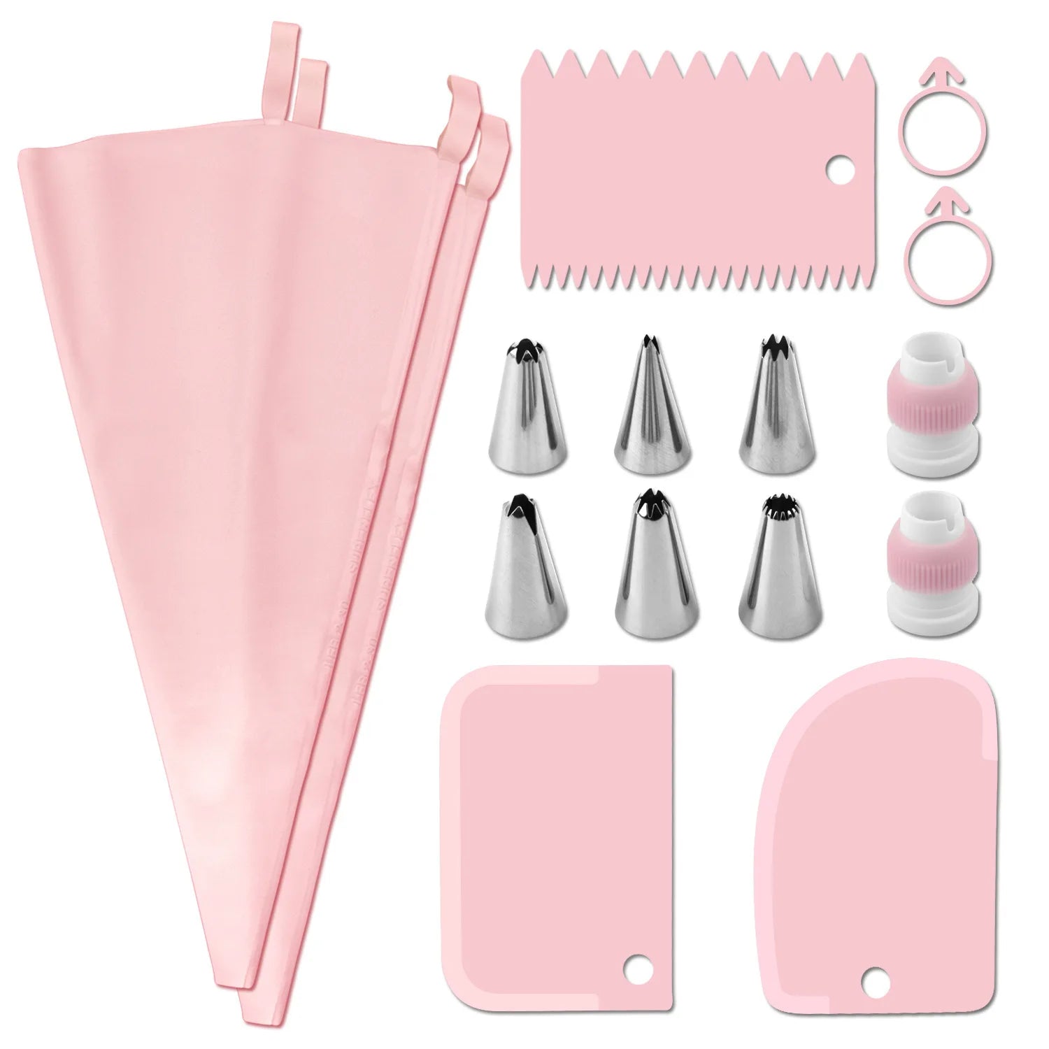 Piping Pastry Bag With Nozzles Set For Confectionery Tips Baking And Bakery Accessories Spatula Smoothing Cake Decoration Tools