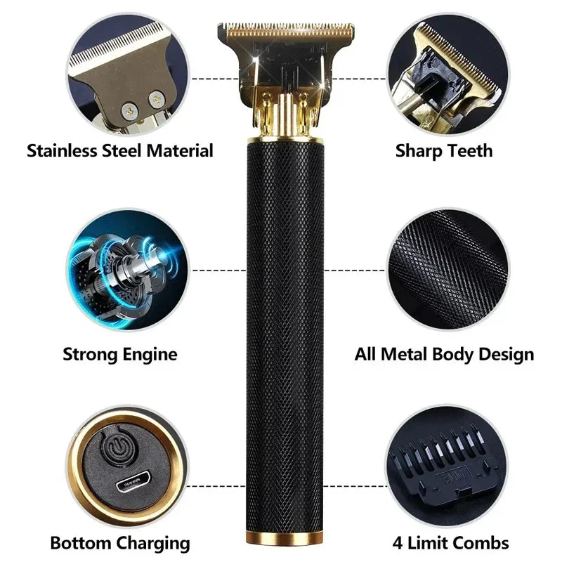 Professional Hair Clipper - Rechargeable Cordless